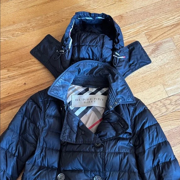 Burberry Black Puffer Coat - Picture 4 of 8